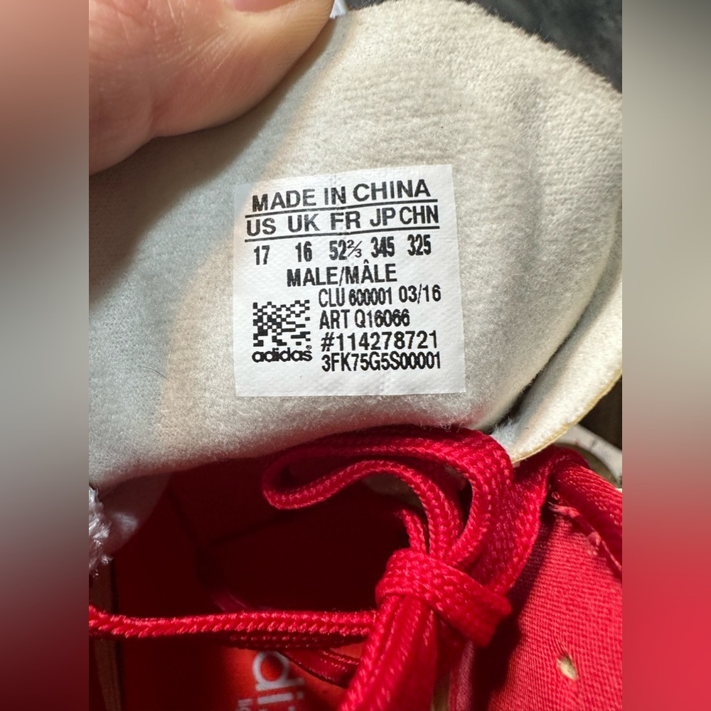 Adizero men football cleats size 17 new red and white - Picture 9 of 9